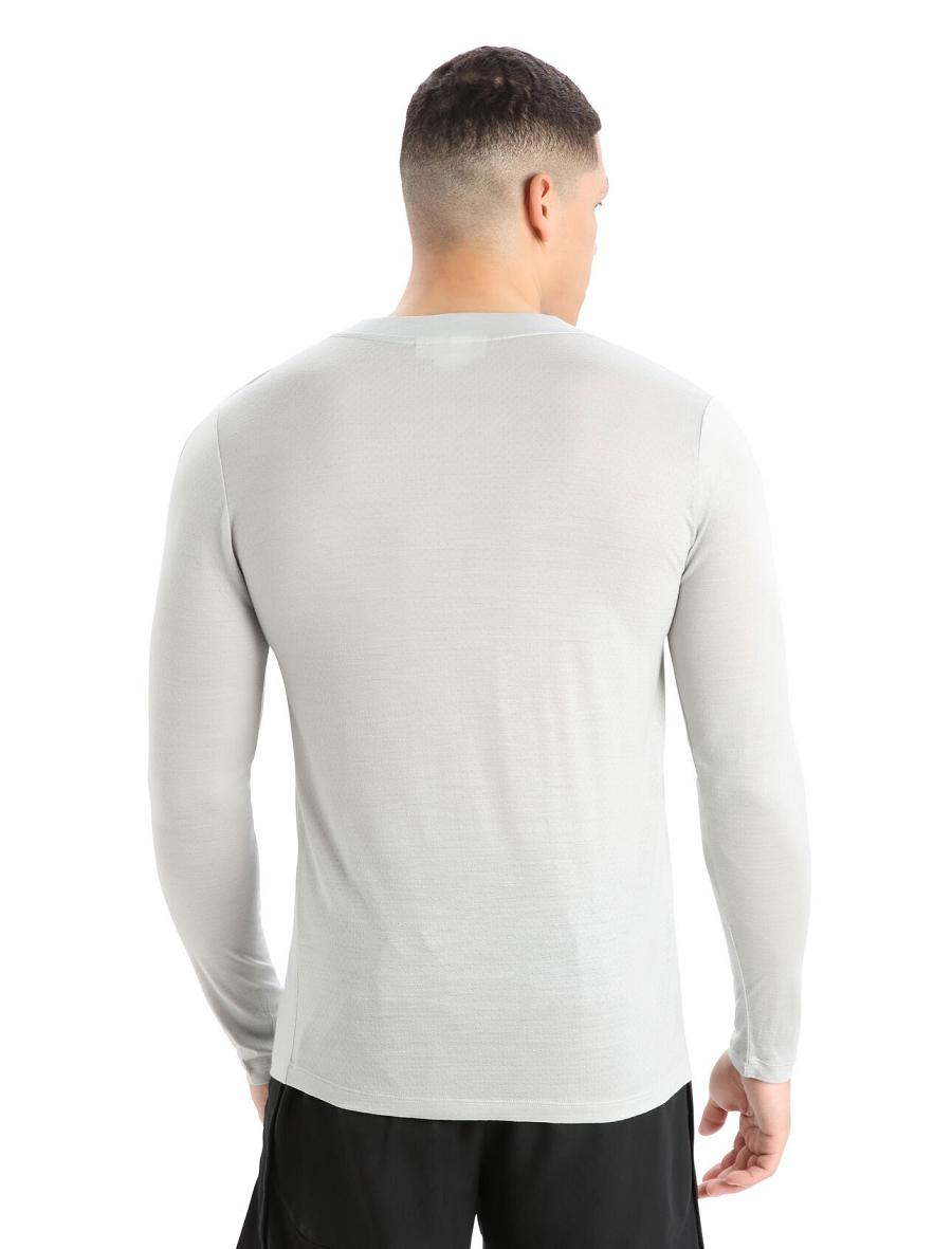 Ether Men's Icebreaker ZoneKnit™ Merino T-Shirt Long Sleeve | USA 1233TCEV